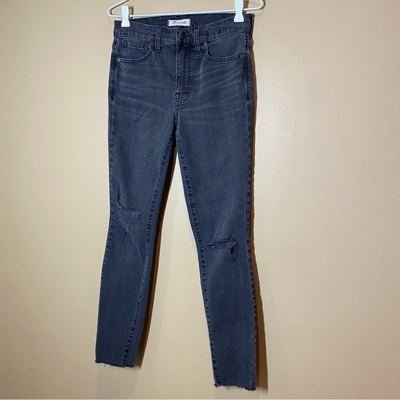 Madewell 9" Mid-Rise Skinny Jeans in Black Sea size 27 - Picture 14 of 15